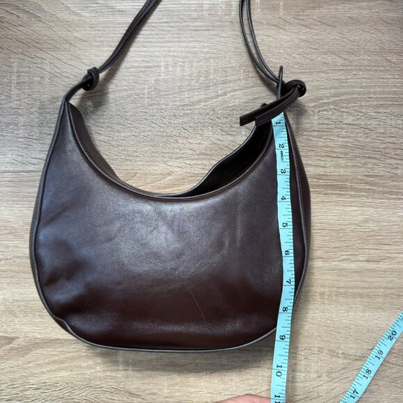 Reformation Medium Rosetta Shoulder Bag in Tobacco Brown Leather - Picture 13 of 17